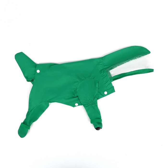 фото Комбинезон для собак, демисезонный с чехлами на лапы, размер м (дс 40, ог 32), зелёный