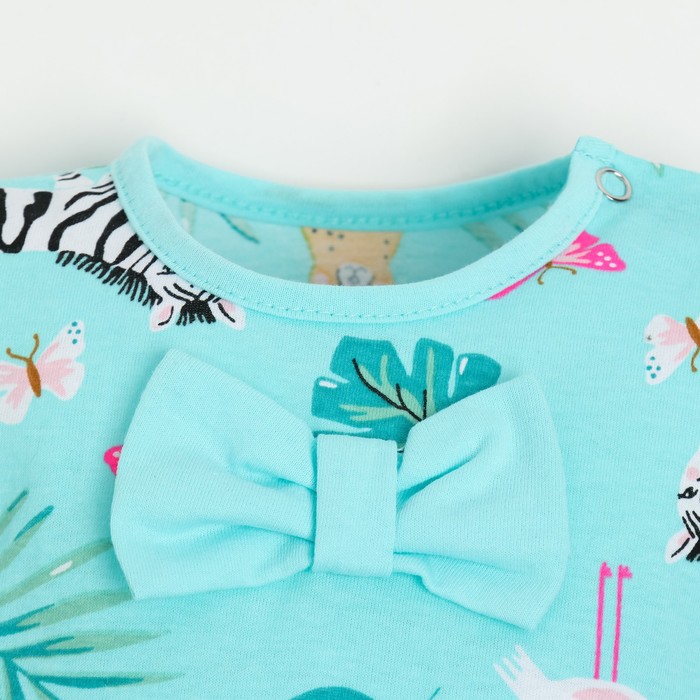 фото Боди-майка для девочки, цвет голубой, рост 74 см юниор текстиль