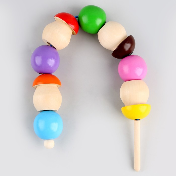 фото Шнуровка «шарики и грибы»