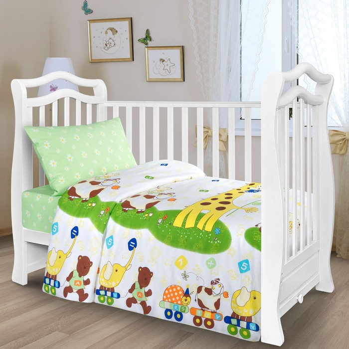 Постельное бельё АДЕЛЬ Kids Веселые друзья, размер 107х140, 60х120 (на резинке), 40х60см, поплин 110г/м, хлопок 100%
Постельное бельё АДЕЛЬ Kids Веселые друзья, размер 107х140, 60х120 (на резинке), 40х60см, поплин 110г/м, хлопок 100%