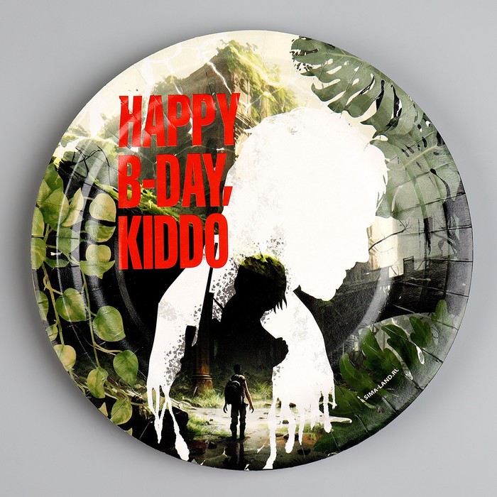 фото Тарелка бумажная happy birthday, игра, 18 см страна карнавалия