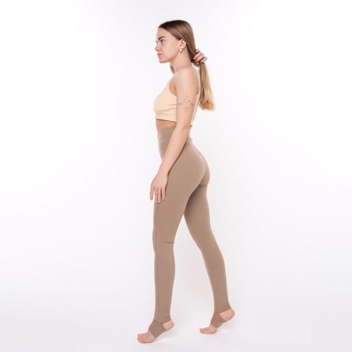 фото Леггинсы женские, цвет кофе, размер 46 (m) mark formelle
