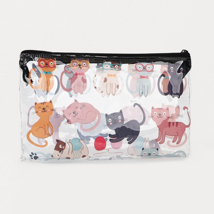 фото Косметичка-пенал на молнии, цвет разноцветный