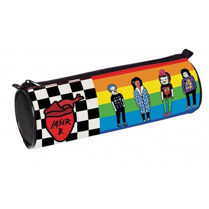 фото Пенал-тубус мягкий 70 х 210 мм, hatber "лазер би" разноцветный npt_46203 laser b