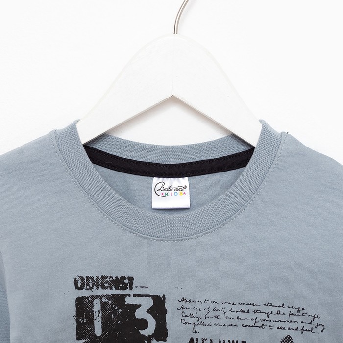 Лонгслив для мальчика, цвет серый, рост 116 см
Лонгслив для мальчика, цвет серый, рост 116 см