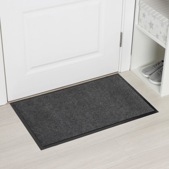 фото Коврик влаговпитывающий tuff, 50×80 см, цвет серый blåbär