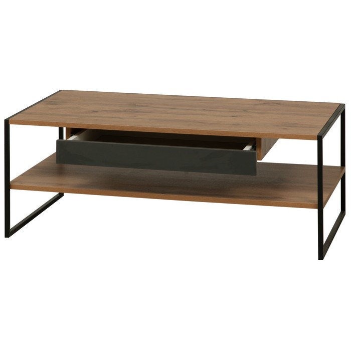 фото Стол журнальный «доната» 46.06, 1030×580×382 мм, цвет дуб вотан / диамант серый олмеко