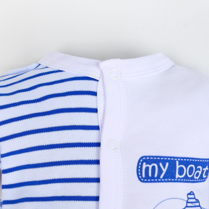 Комбинезон детский, цвет белый/голубой, рост 62см 
Комбинезон детский, цвет белый/голубой, рост 62см