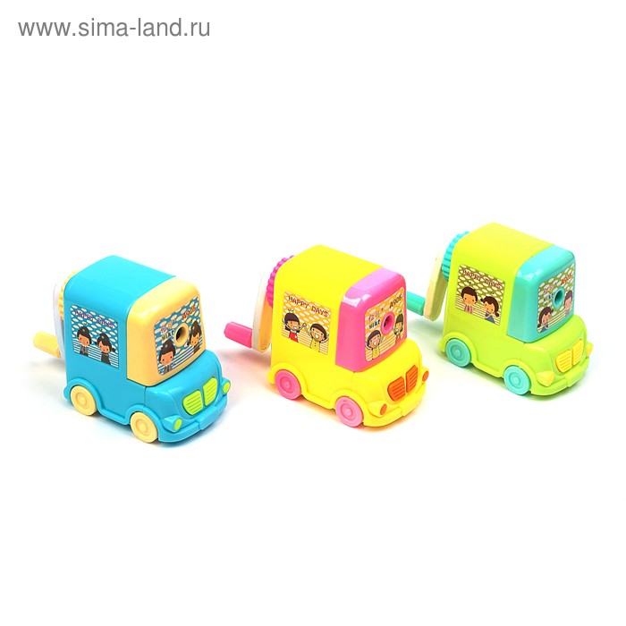 фото Точилка механическая с контейнером, «машинка», микс