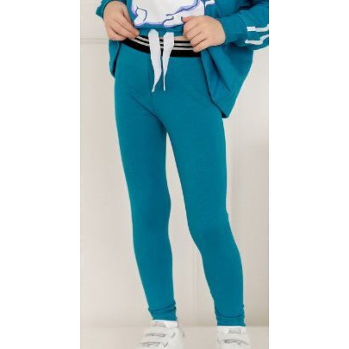 фото Леггинсы для девочки, рост 128 см, цвет изумрудный batik