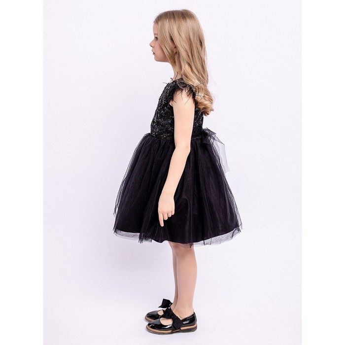 фото Платье для девочки «николь», рост 98 см, цвет чёрный batik