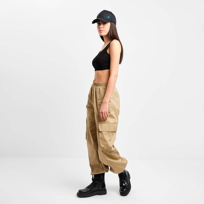 фото Топ женский укороченный mist old school размер 46, цвет чёрный