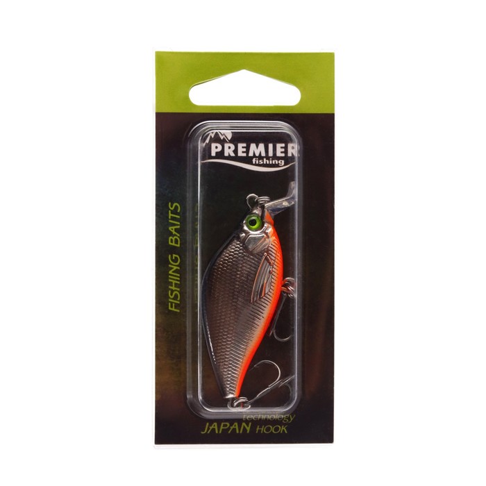 фото Воблер premier crunk x, 55 мм, 8.4 г, крэнк, плавающий (0.6-2.5 м),цвет 001 (pr-cx55-001) premier fishing