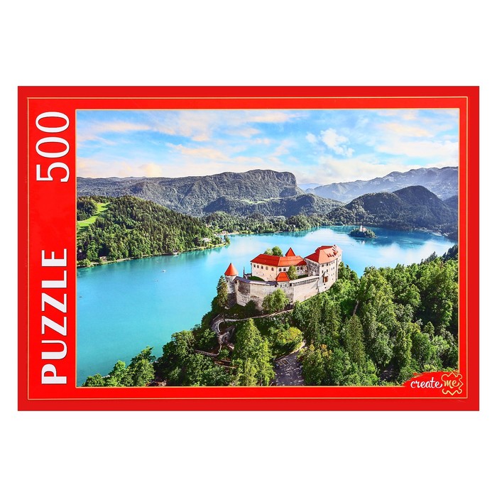 фото Пазл «словения. замок на озере блед», 500 элементов рыжий кот