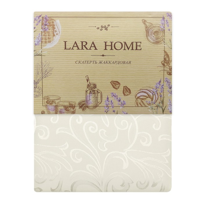 фото Скатерть «венеция», размер 140x180 см, цвет бежевый