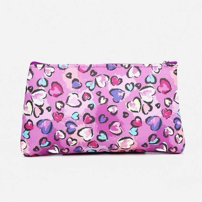 фото Косметичка на молнии, цвет розовый