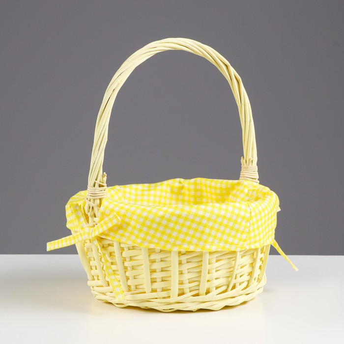 фото Корзина, 22 х 22 х 11 х 27 см, желтая