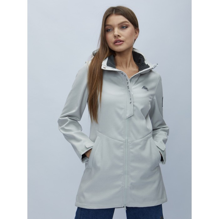 фото Парка женская, размер 44, цвет светло-серый mtforce