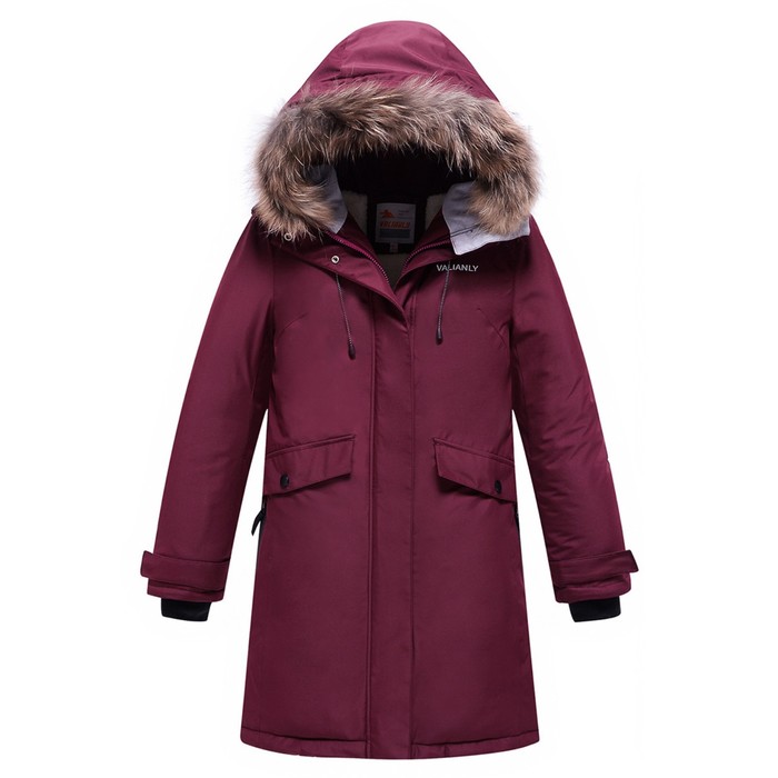 фото Парка зимняя для девочки, рост 170 см, цвет бордовый mtforce