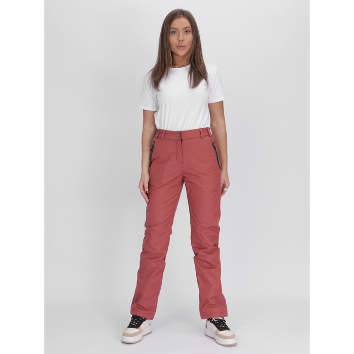 фото Брюки женские спортивные утеплённые, размер 42, цвет розовый mtforce