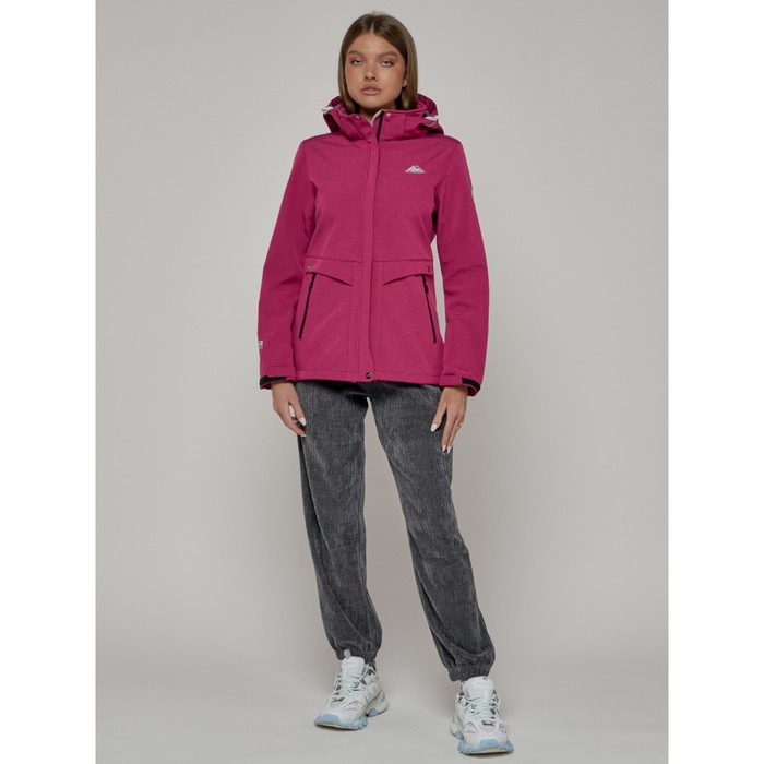 фото Ветровка женская, размер 50, цвет малиновый mtforce