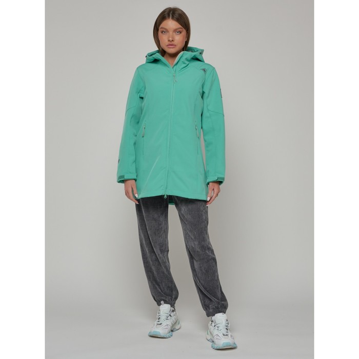 фото Ветровка женская, размер 54, цвет зелёный mtforce