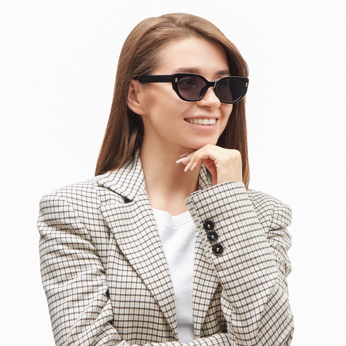 фото Очки солнцезащитные "onesun", uv 400, дужка 14.5 см, ширина 14 см, линза 4.3 х 6 см