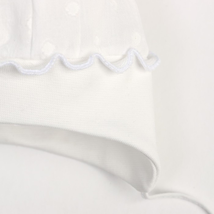 фото Шапка детская, цвет белый, размер 44-46 мегашапка