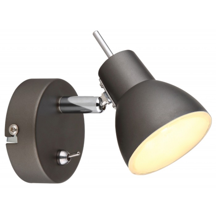 Светильник настенно-потолочный спот Renata GR LED 1х 4 Вт 3200К поворотный с выключателем
Светильник настенно-потолочный спот Renata GR LED 1х 4 Вт 3200К поворотный с выключателем
