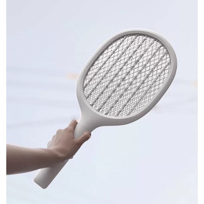 фото Мухобойка электрическая xiaomi solove electric mosquito swatter p1 grey, акб, серый
