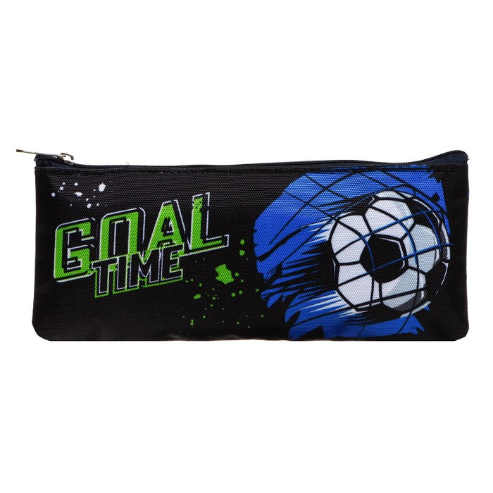 фото Пенал мягкий, 1 отделение, плоский, 90 х 210 х 10 мм, attomex goal time, текстиль devente