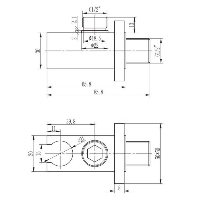 Держатель для душевой лейки ESKO SH805Q, с отводом, настенный, прямоугольный, латунь, хром
Держатель для душевой лейки ESKO SH805Q, с отводом, настенный, прямоугольный, латунь, хром