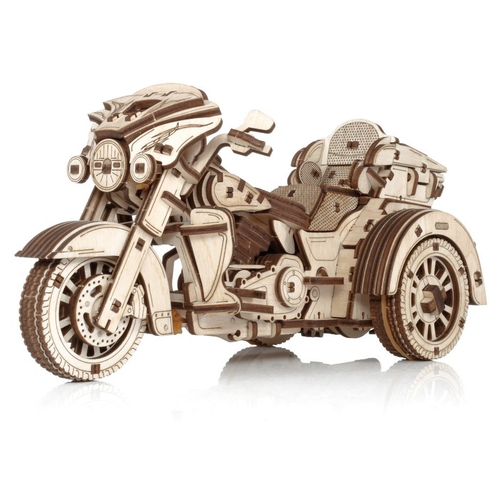 фото Сборная модель из дерева ewa «мотоцикл. трайк» eco wood art