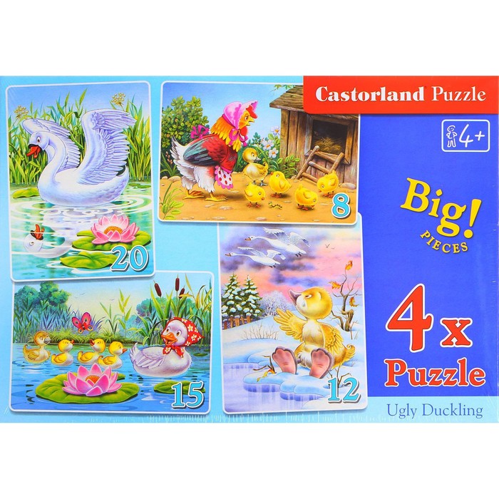Пазлы «Гадкий утёнок», 8, 12, 15, 20 элементов
Пазлы «Гадкий утёнок», 8, 12, 15, 20 элементов