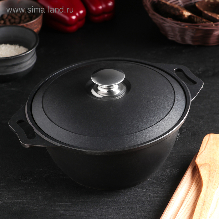 Кастрюля «Традиция», 2 л, алюминиевая крышка
Кастрюля «Традиция», 2 л, алюминиевая крышка