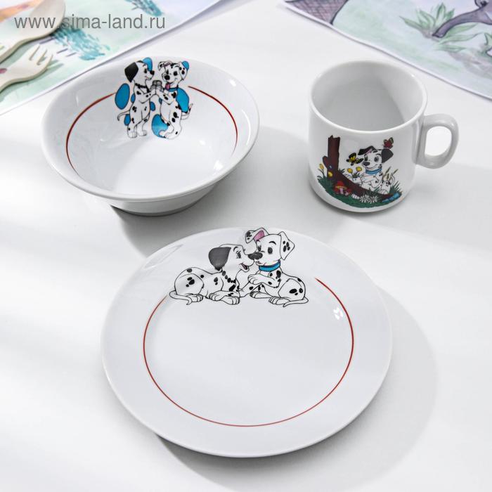 Набор посуды «Идиллия. Далматинцы», 3 предмета: кружка 200 мл, салатник 360 мл, тарелка мелкая d=17 см, цвет МИКС
Набор посуды «Идиллия. Далматинцы», 3 предмета: кружка 200 мл, салатник 360 мл, тарелка мелкая d=17 см, цвет МИКС