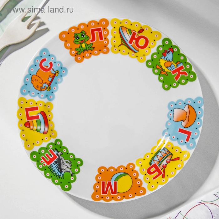 Тарелка мелкая «Азбука», d=17 см
Тарелка мелкая «Азбука», d=17 см