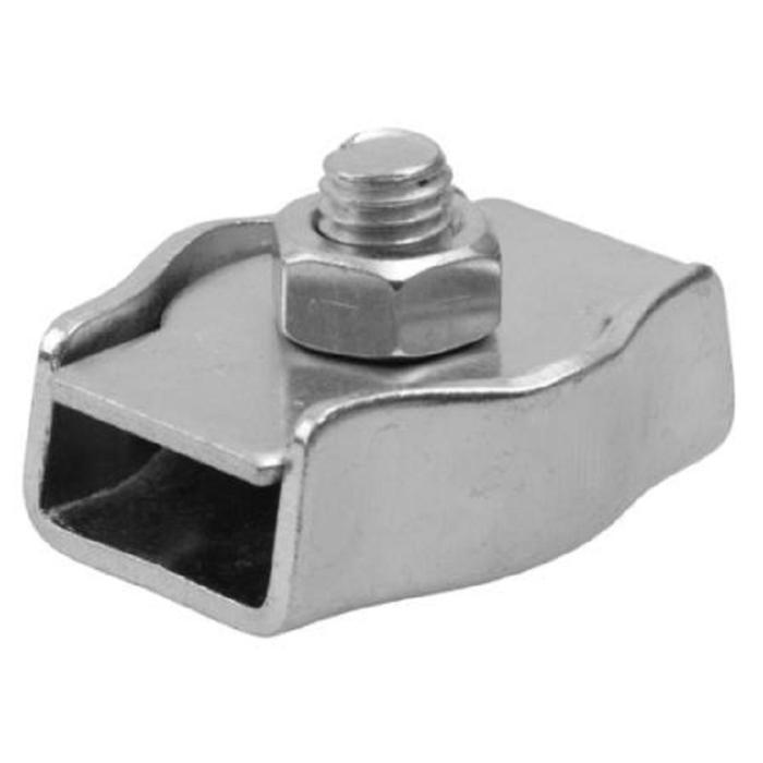 фото Зажим троса "зубр" одинарный, 2 мм, цинк, 150 шт.