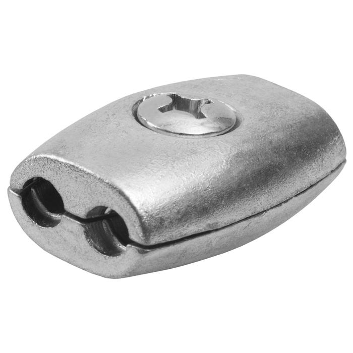 фото Зажим троса зубр "бочонок", 2 мм, 2 шт.