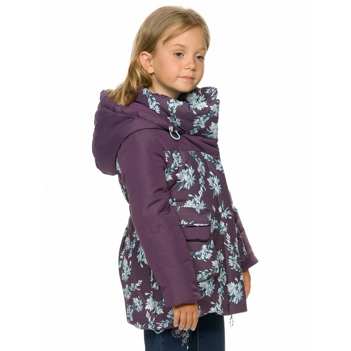 фото Куртка для девочек, рост 110 см, цвет фиолетовый pelican