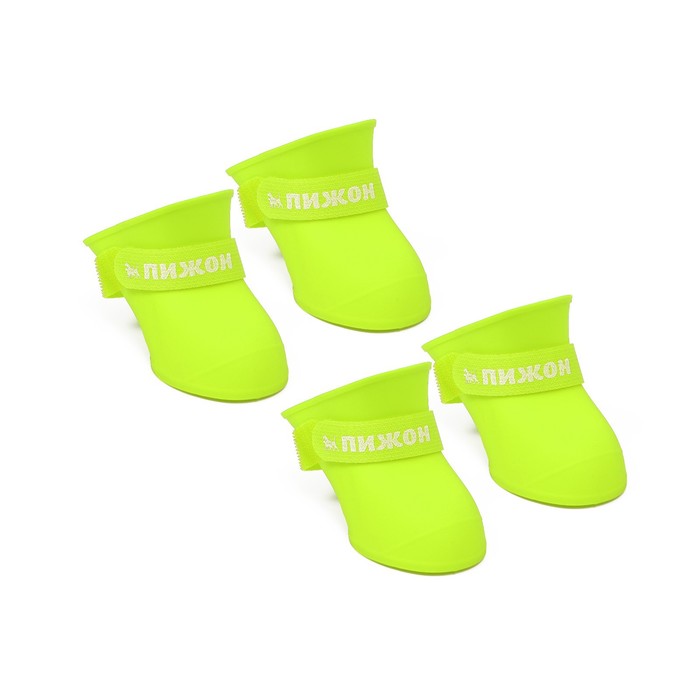 фото Сапоги резиновые пижон, набор 4 шт., р-р l (подошва 5.7 х 4.5 см), жёлтые