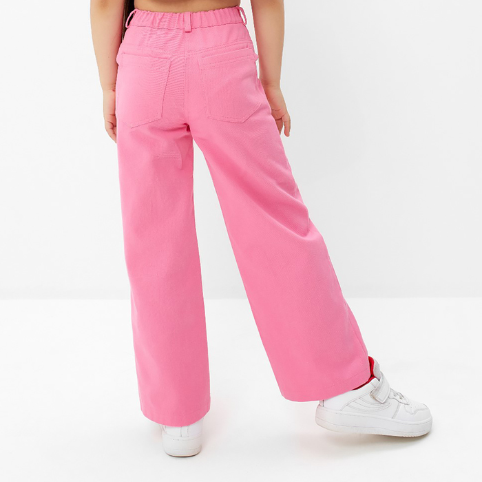 фото Джинсы для девочки kaftan р. 32 (110-116 см), розовый