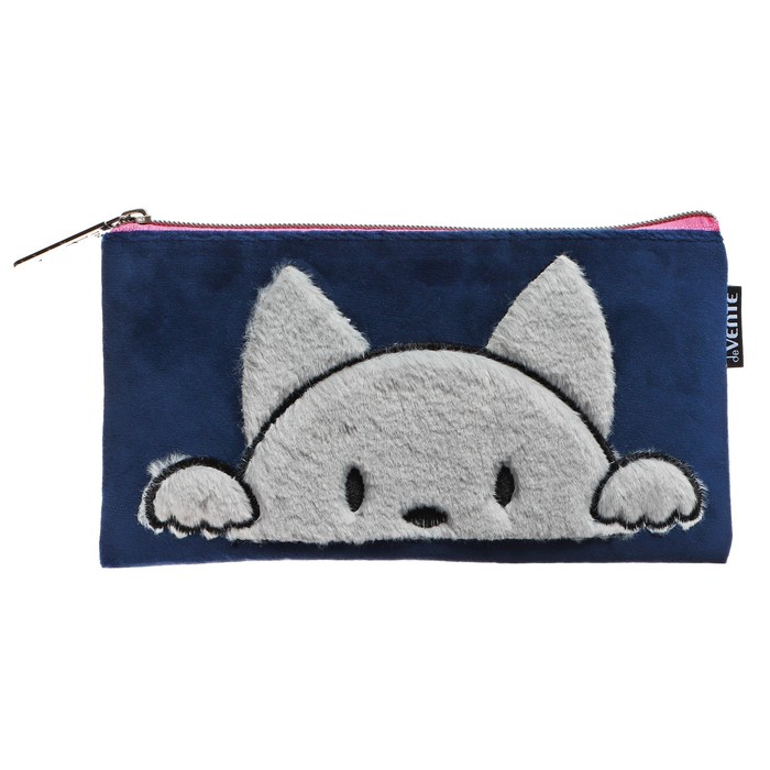 фото Пенал мягкий, 1 отделение, 90 х 215 х 10 мм, плоский, devente, "мур-мур", флок 7024343