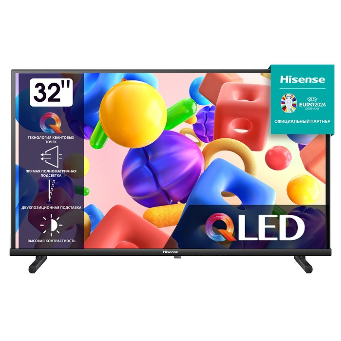 Телевизор Hisense 32A5KQ, 32", 1920x1080, DVB-T2/C/S2, HDMI 2, USB 2, Smart TV, черный
Телевизор Hisense 32A5KQ, 32", 1920x1080, DVB-T2/C/S2, HDMI 2, USB 2, Smart TV, черный