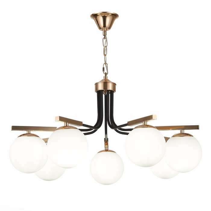 Светильник подвесной Evoluce. SLE106803-07. Sonco. 7х40 Вт, E14, 50х57х37 см, цвет французское золото, чёрный
Светильник подвесной Evoluce. SLE106803-07. Sonco. 7х40 Вт, E14, 50х57х37 см, цвет французское золото, чёрный