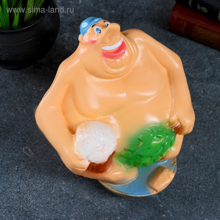 Копилка "Банщик" 14х14х21см
Копилка "Банщик" 14х14х21см