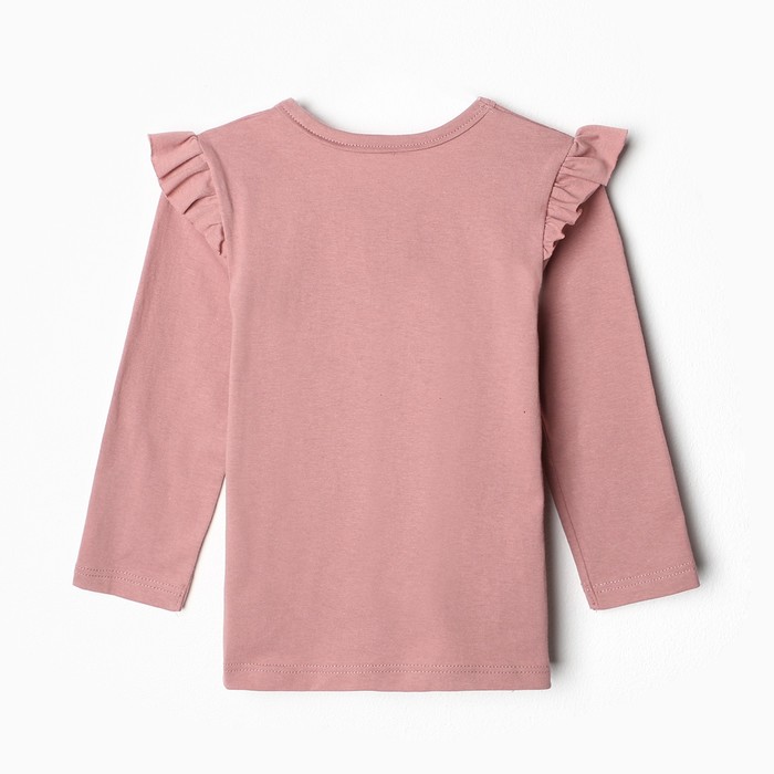 фото Лонгслив для девочек, цвет пудра, рост 104 см моему малышу