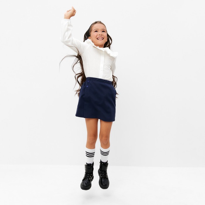 фото Юбка детская kaftan, р. 34 (122-128 см), тёмно-синий