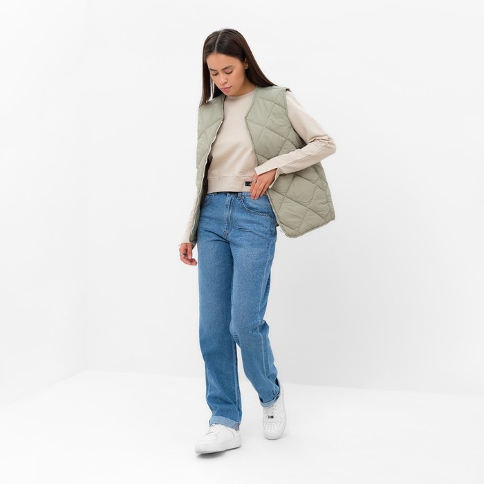 фото Жилет женский стеганый mist размер 44, зелёный