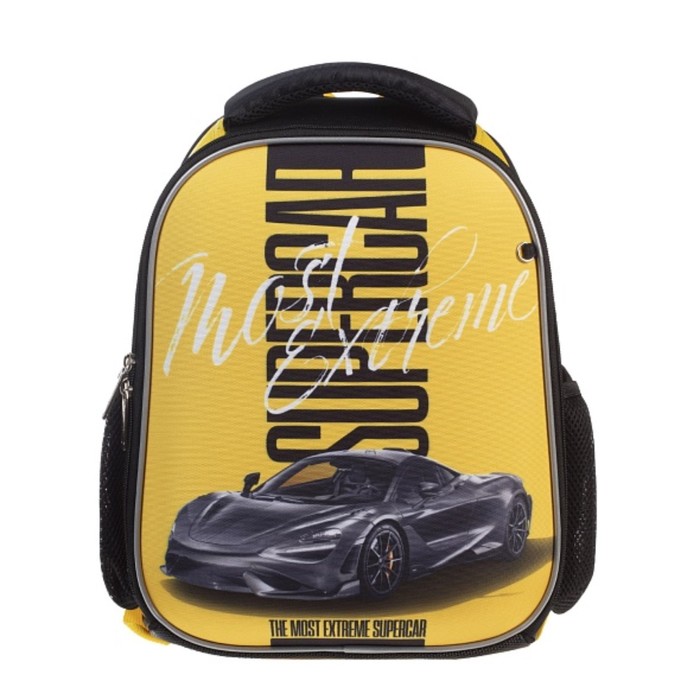 Рюкзак каркасный 35 х 27 х 15 см, Hatber Ergonomic Mini, BLACK CAR, чёрный/жёлтый NRk_86049
Рюкзак каркасный 35 х 27 х 15 см, Hatber Ergonomic Mini, BLACK CAR, чёрный/жёлтый NRk_86049